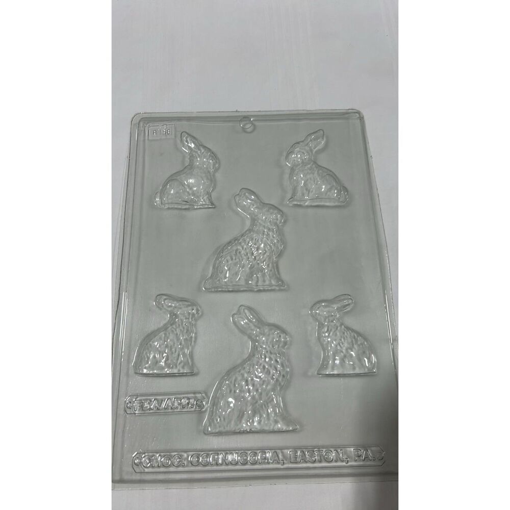 Cornucopia Chocolate Candy Mold Plastic Jumbo Easter Rabbit